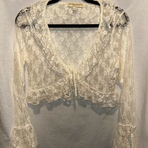 Elegant Cream Lace Blouse